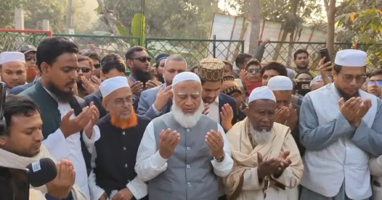 আবু সাঈদের কবর জিয়ারতে ডা. শফিকুর রহমান